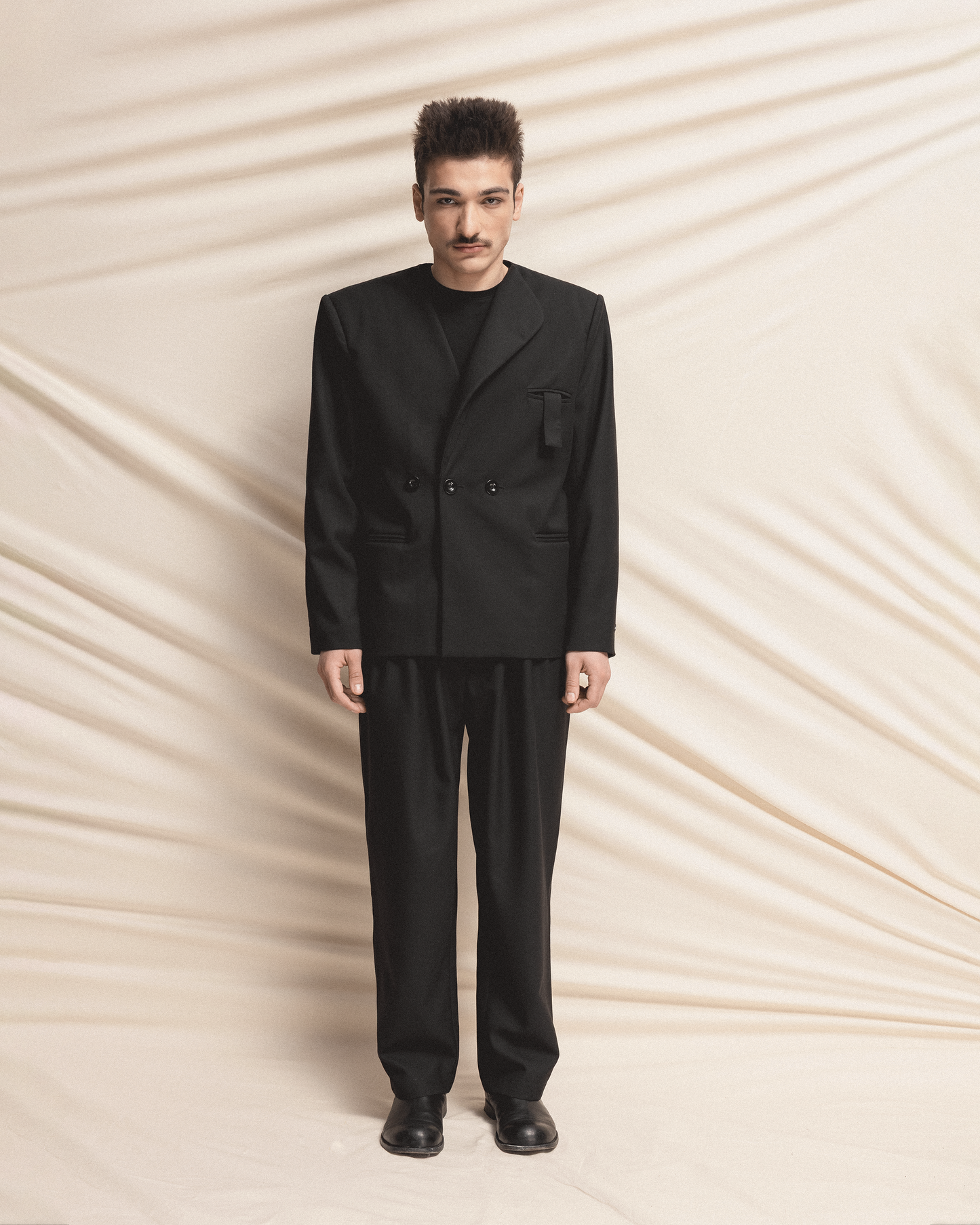 Black Blazer with three button in front