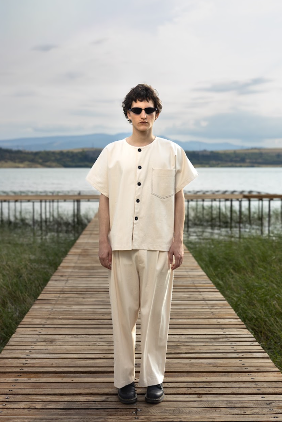 Canvas Trouser with Black Insert GOGUTSA menswear