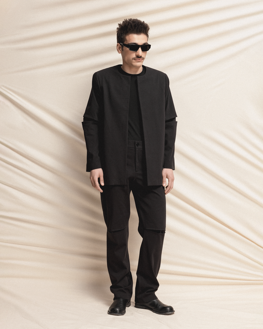 Cut-Out Panel Trousers GOGUTSA wabi-sabi