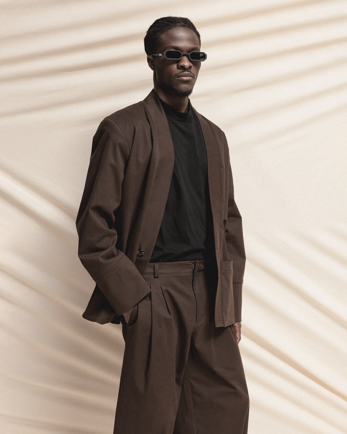 Dark Brown Blazer GOGUTSA