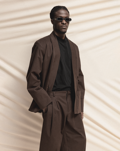 Dark Brown Blazer GOGUTSA
