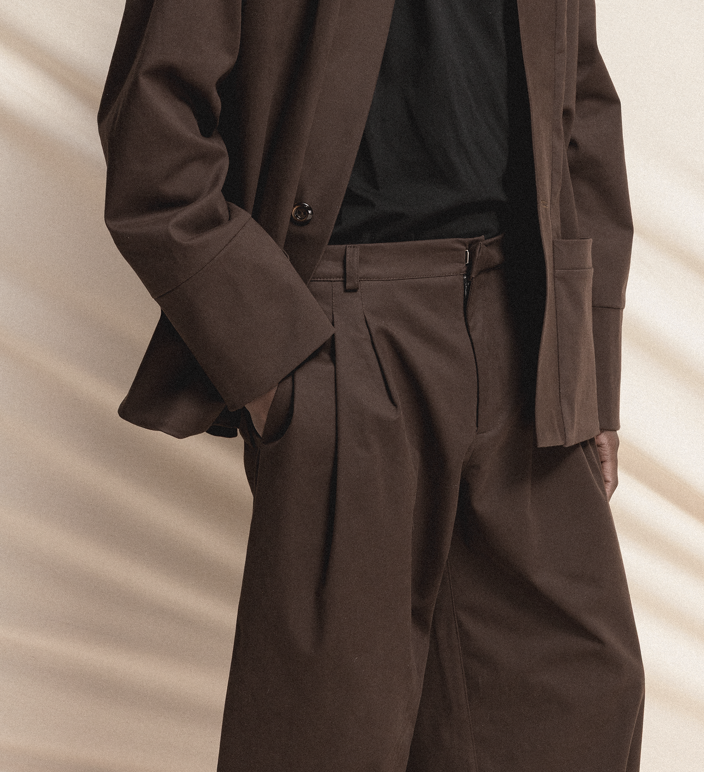 Wide-Leg Cropped Trousers