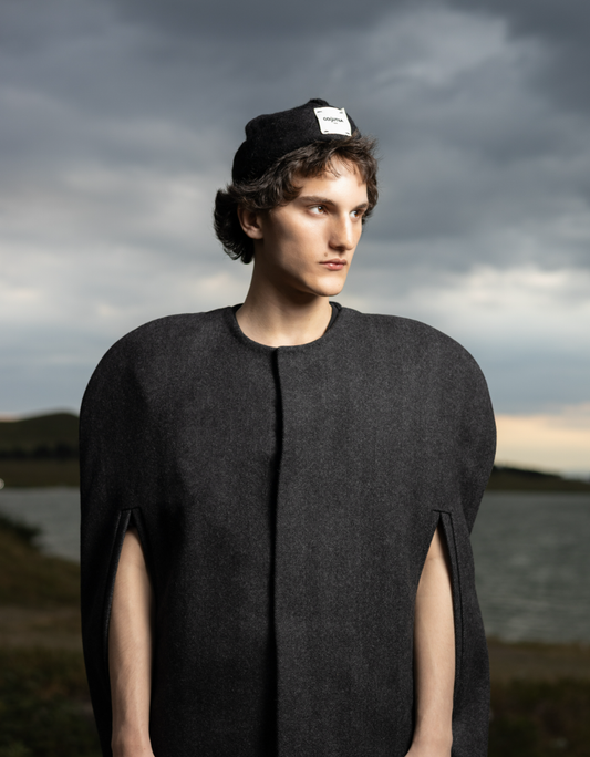Handcrafted Felted Wool Black