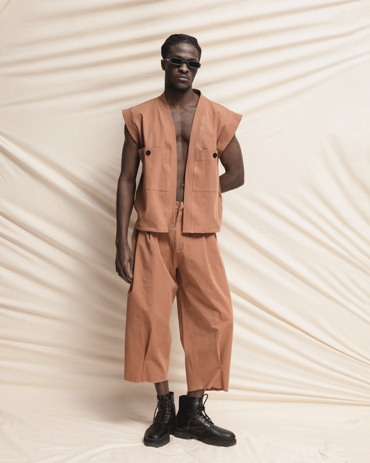 Warm Terracotta Vest GOGUTSA